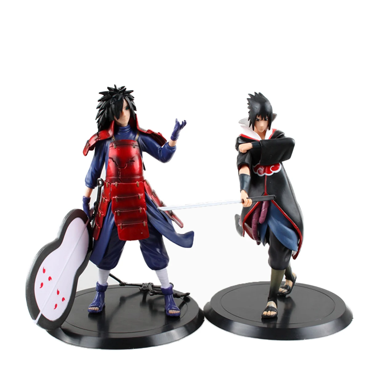 

Chanycore Hot 18cm 2pcs/set OPP Uchi Houbara Naruto Shippuden Uchiha clan chiefs ago Action Figure Real Film Model Toy