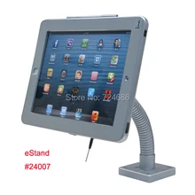 Для iPad 2/3/4/air/pro 9," gooseneck Настольный держатель для планшетов на ресторан с противоугонным корпусом безопасности
