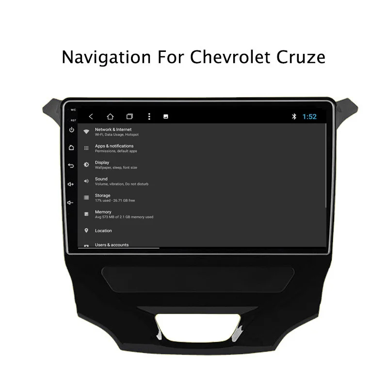 Best NAVITOPIA 9inch 2G RAM 32G ROM Android 8.1 Car DVD Multimedia GPS Navigation for Chevrolet Cruze 6