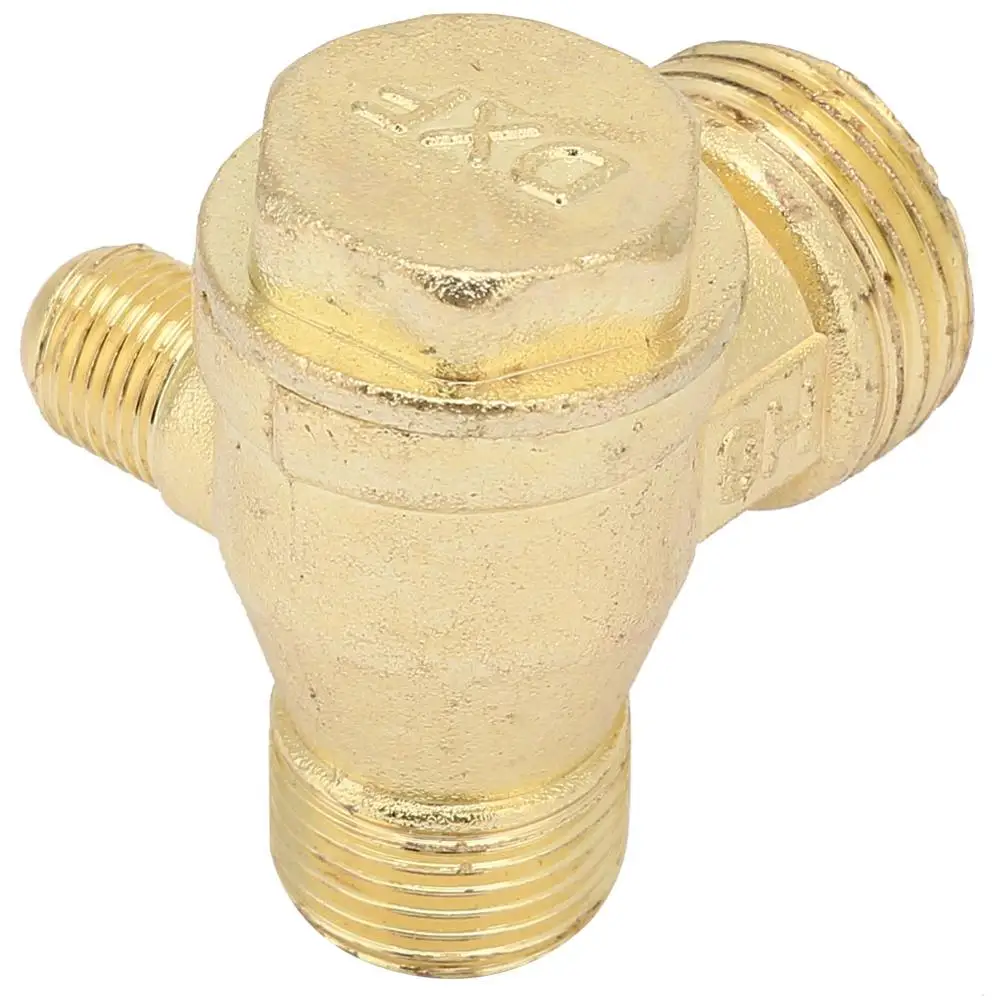 Ochoos Valve Bodies Air Compressor Check Valve Filled Three-way Unidirectional Check Valve Connect Pipe Fittings Tube Connector Thread Valve Ochoos Valve Bodies Air Compressor Check Valve Filled Three-way Unidirectional Check Valve Connect Pipe Fittings Tube Connector Thread Valve