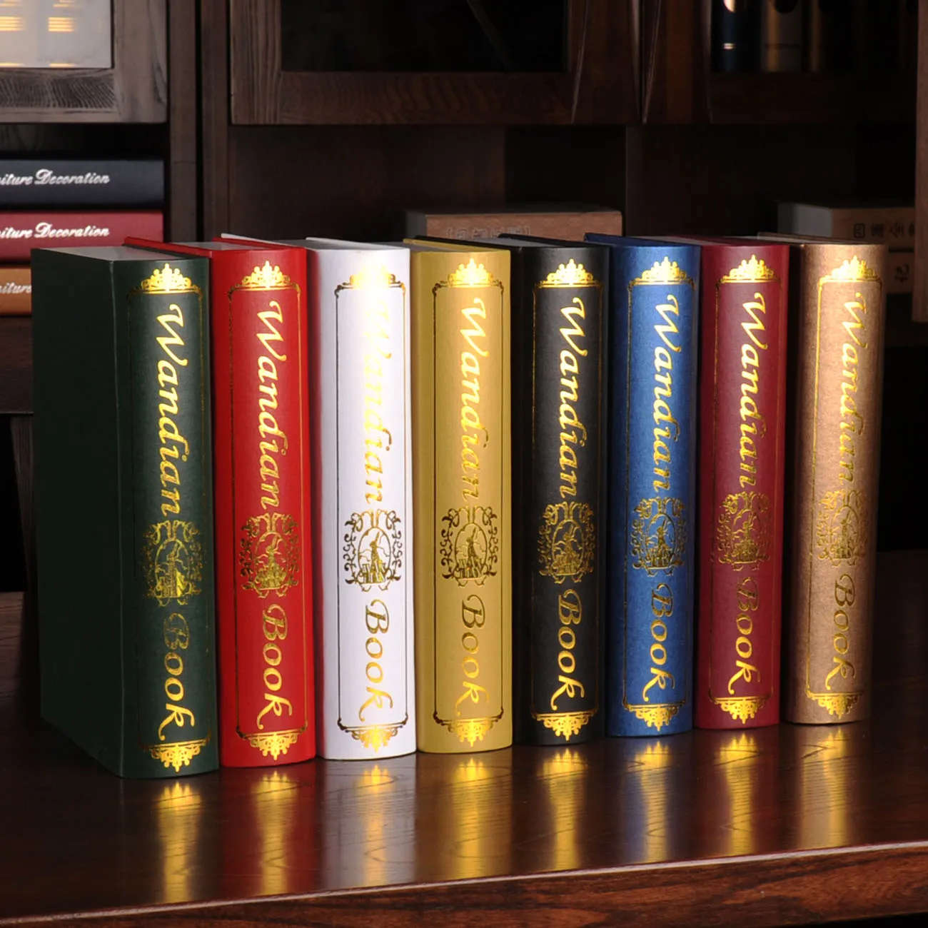 10 قطعة محاكاة كاذبة خزانة دراسة الكتاب المقدس oumina الأوروبية الزفاف التصوير الدعائم مربع كتاب الديكور