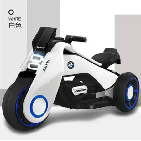Детский внешний Электрический мотоцикл ураган 6188/6199, ослепительно-крутой Электрический детский игрушечный автомобиль, лучшее качество и подарки - Цвет: white mini