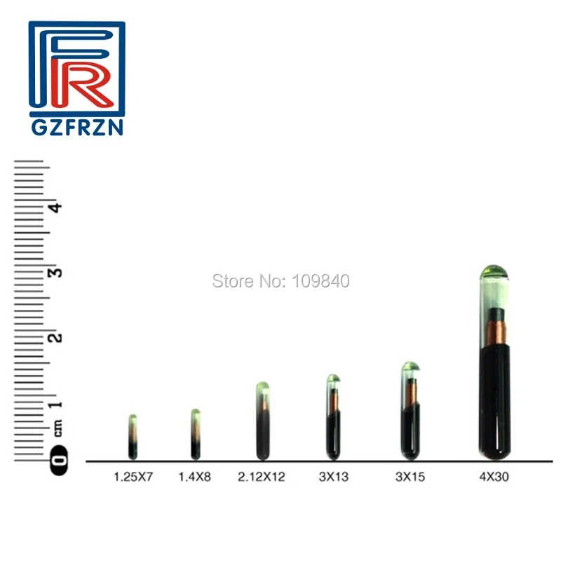 100 шт. 134.2 кГц RFID EM4305 2.12x12 мм Стекло тегов ISO11784/5 FDX-B животных Теги + 2 шт. шприц для рыба собака managerment