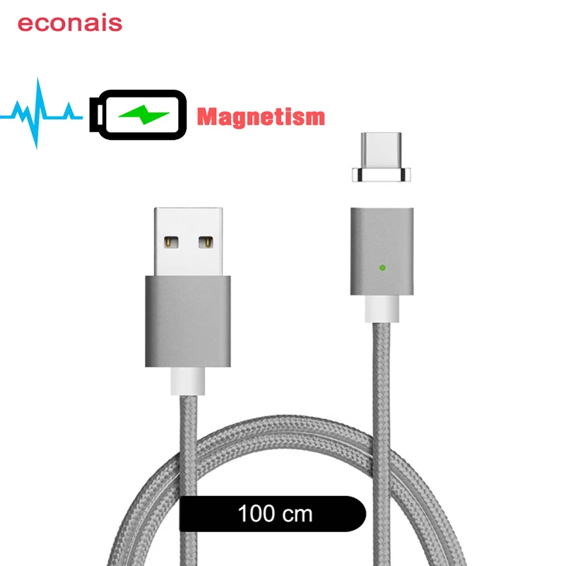 

CANDYEIC USB Type-C Magnetic Cable For Xiaomi MIX/2/2S/3 Charger Magnetic Cable For Xiaomi Mi6 Mi5 Magnet Fast Charge Data Cord