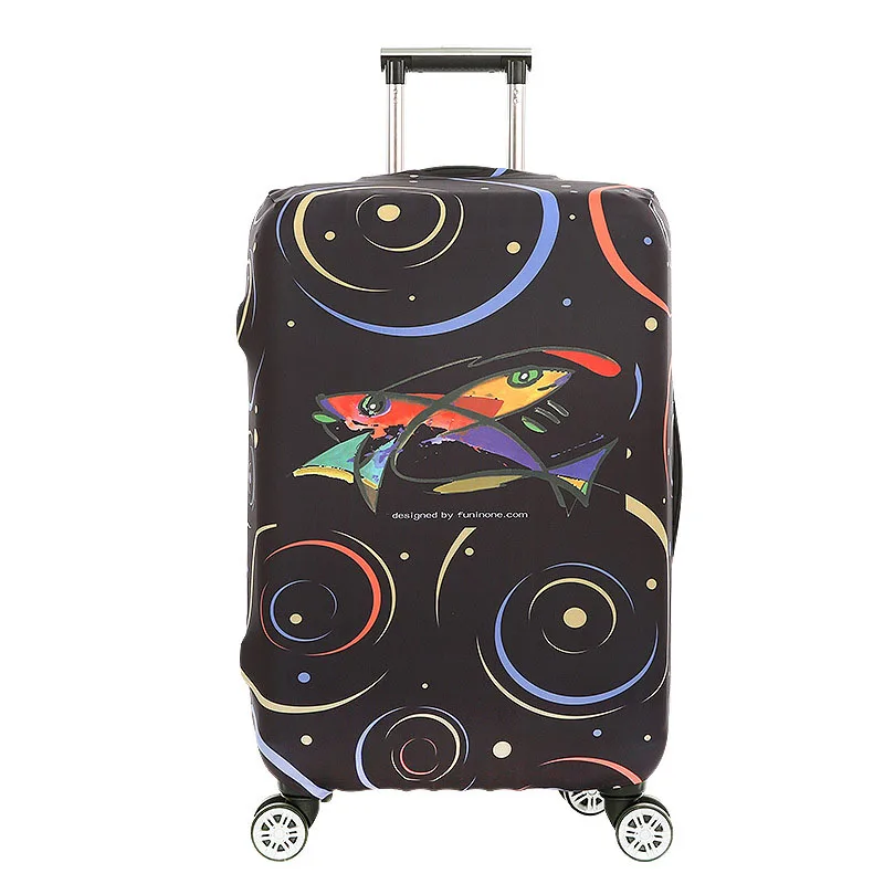 TRIPNUO Dolphin Толстый эластичный чехол для багажа на молнии для 18-32 дюймов, чехол для багажника, чехол для путешествий, защитный чехол, сумки - Цвет: T5099
