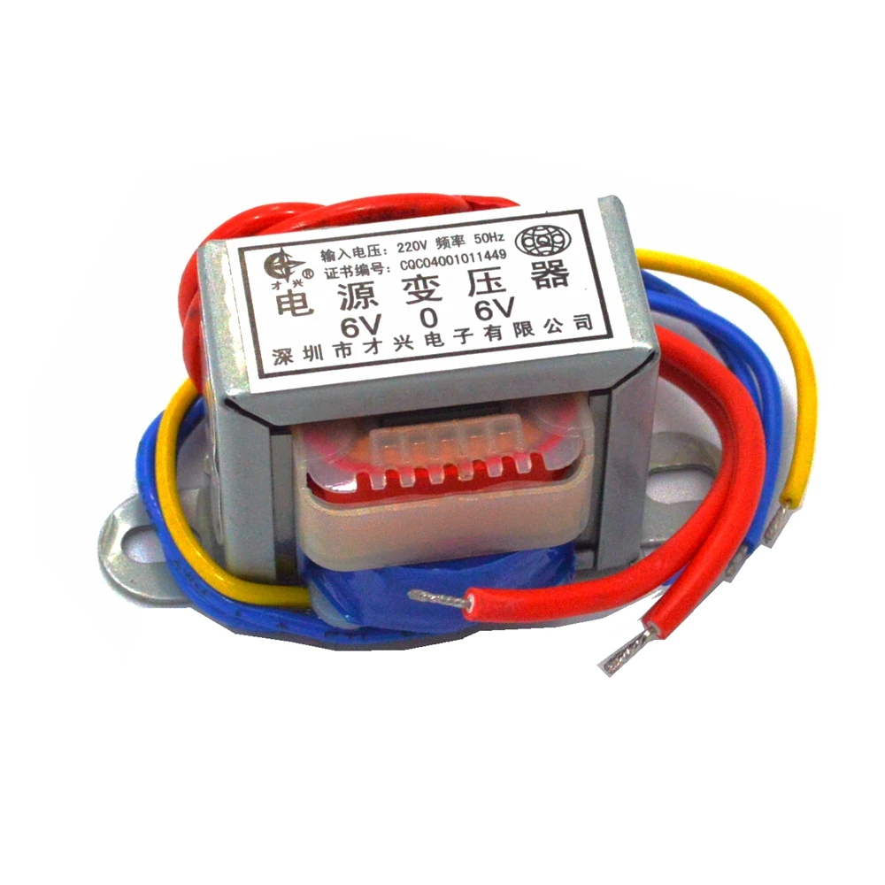 

EI35*15 Double Output Voltage Ferrite Core Input 220V 50Hz Vertical Mount Electric Power Transformer 2W transformer