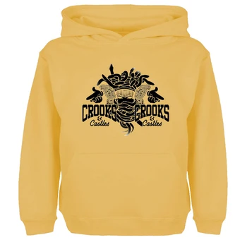 

New Funny Crooks And Castles Graffiti Art Hoodies Men Women Hip Hop Sweatshirt for Boy Girl Punk Style Unisex Jackets Hoody Wear