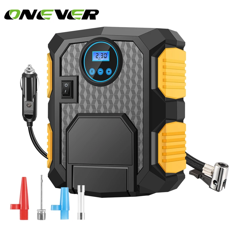 Car Air Pump with Fast Inflation for Car,Bicycle,Other Inflatables Tire Inflator Portable Air Compressor with LED Light 12V DC Digital Tire Pump WOLFBOX Portable Air Compressor for Car Tires