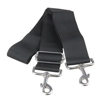 

1Pcs 150x5cm Black Quick Release Adjustable Nylon Shoulder Strap Replacement with Alloy Double Hooks for Backpack