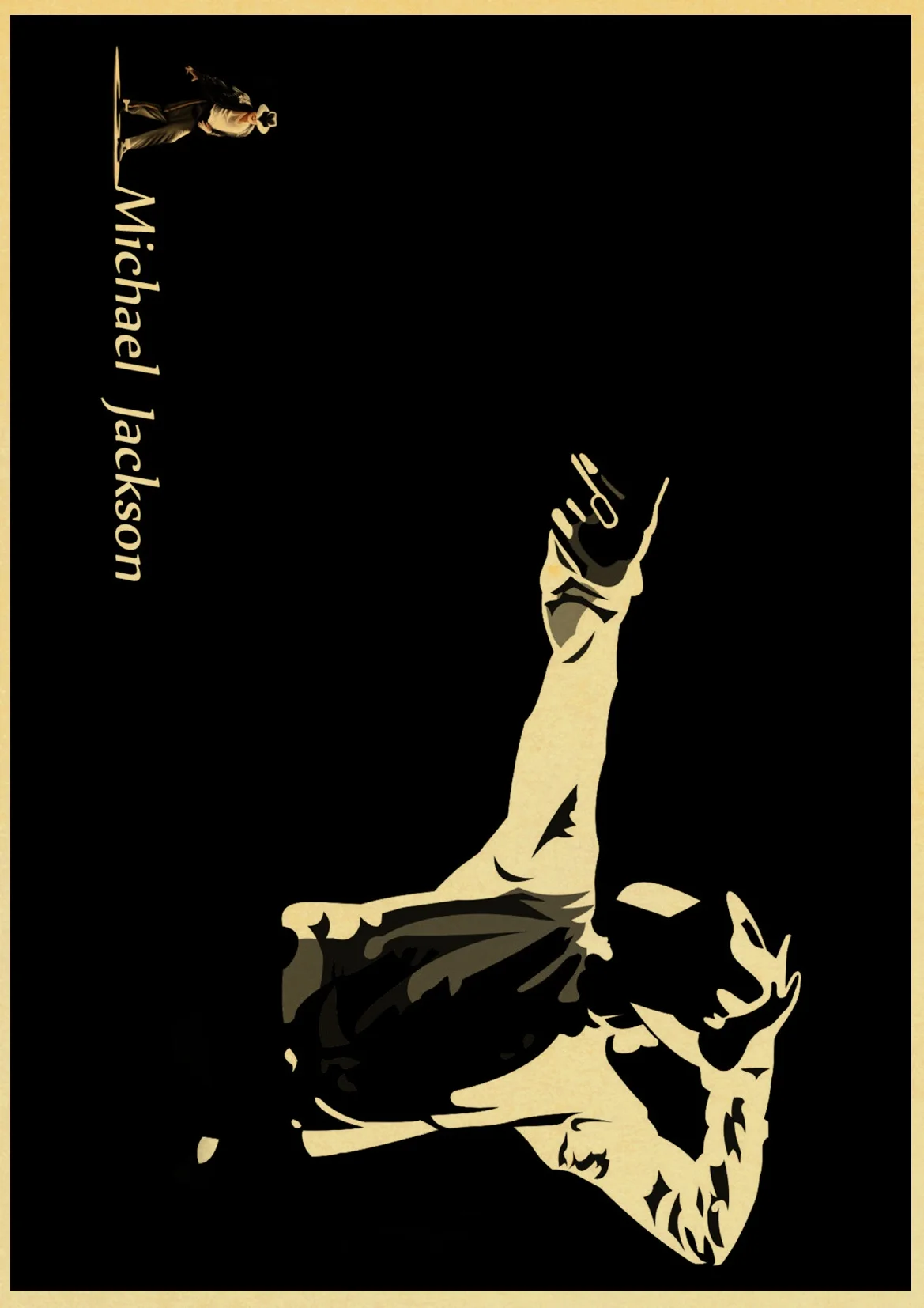 Классический певец и танцор Майкл Джексон художественная Живопись Печать на крафтовой бумаге Ретро плакат Настенная картина украшение дома Настенный декор