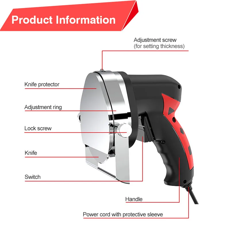 New Kebab Slicer Electric Meat-cutting Machine Portable Hand-held Kebab Knife With Two Blades Sliced Meat Gyros Cutter USUKEU (2)