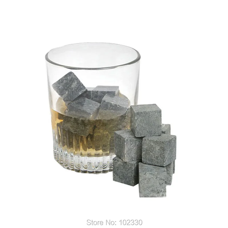 50 Набор 9 шт./компл. натуральный Виски камни потягивающие охлаждающие кубики для виски камень Виски рок кулер свадебный подарок Рождество ZA0942