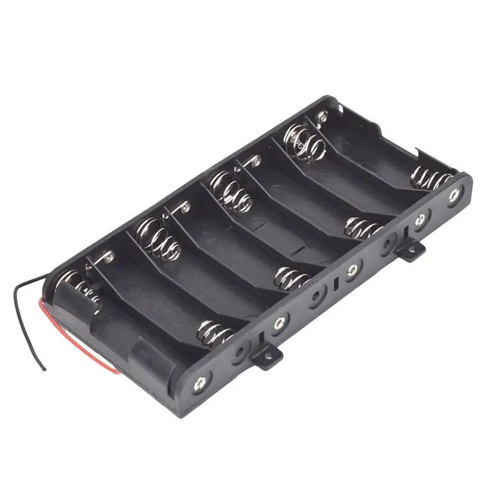 

CES-New Plastic 8 X 1.5V AA 2A CELL Battery Holder Storage Box standard 12V Case