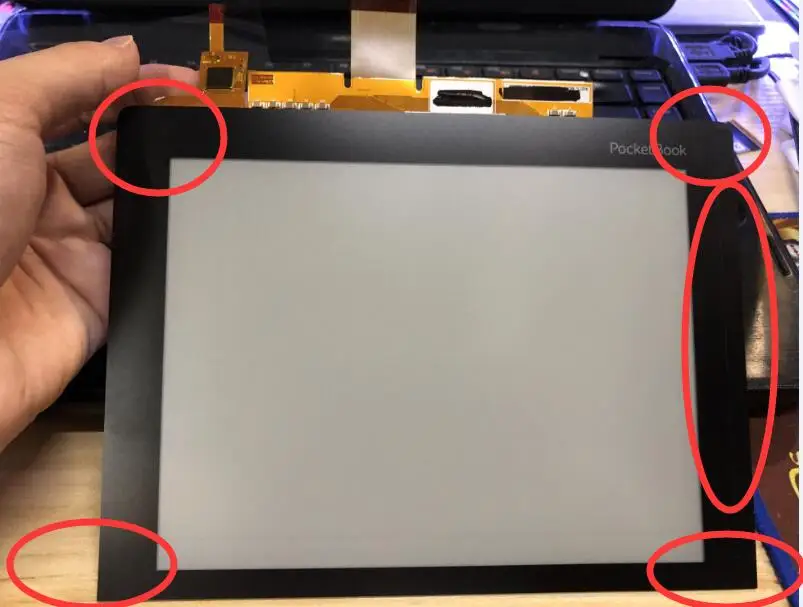 Продажа Оригинальный 8 дюймов с сенсорным экраном с подсветкой HD Eink экран для pocketbook 840 чтения электронных книг ЖК дисплей