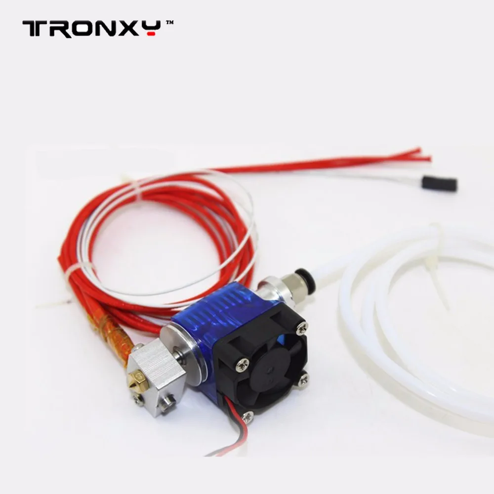 Tronxy hotend V6 J-heat с охлаждающим вентилятором для 3D принтера экструдер 1,75 мм диаметр нити длинные расстояния с тефлоновым термистором