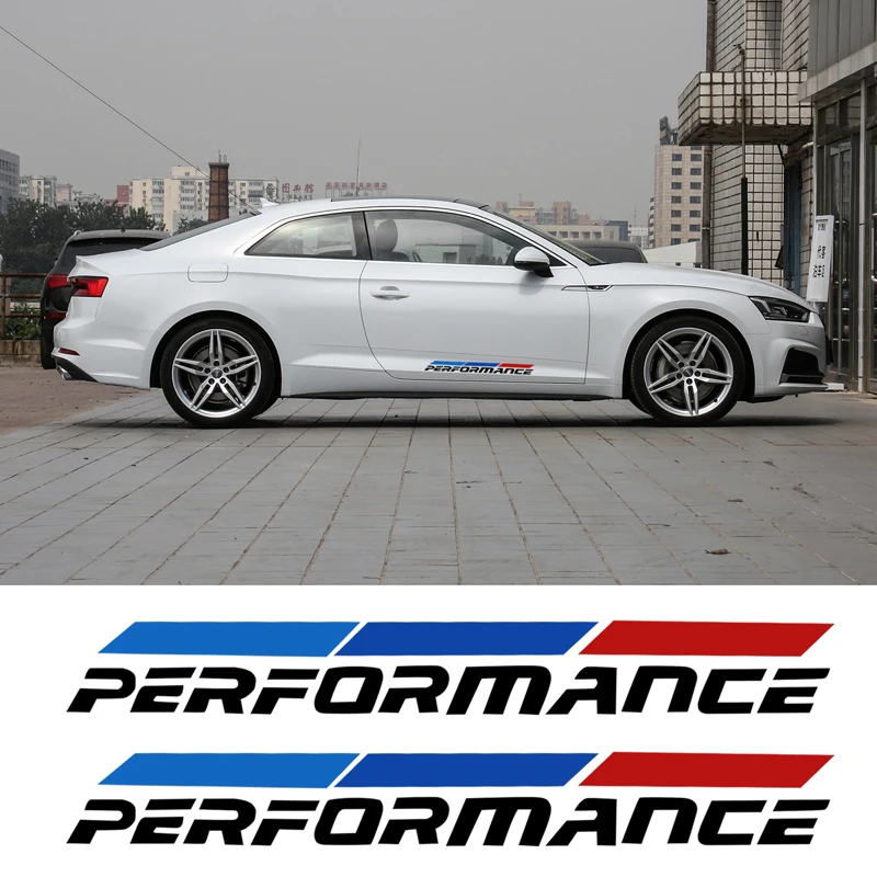 2pcs Car Stickers Vinyl Decal body Cover Styling M performance For BMW 3 7 5 series F10 F18 320 328 F30 F35 E90 E92 E93 | Автомобили и