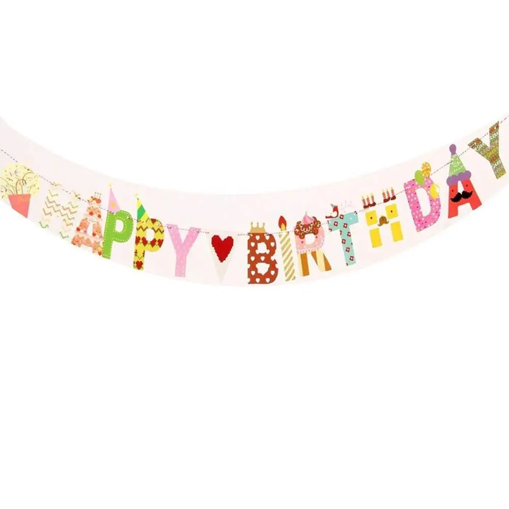 

Birthday Party Bunting Holiday Party Banner Decoration Supplies