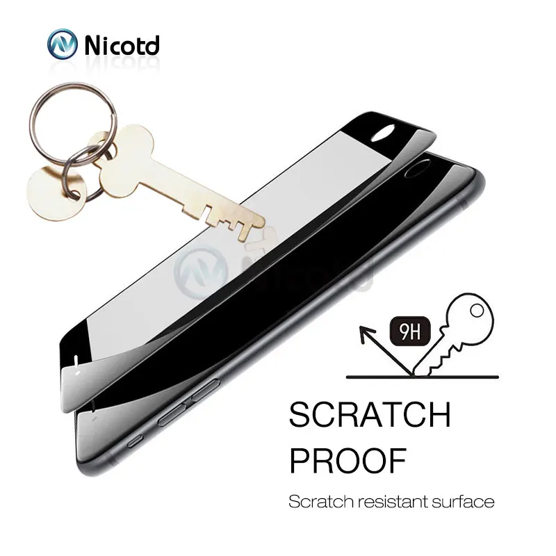  2 teile/los 9 H Vollständige Abdeckung Abdeckung Gehärtetem Glas Für iPhone 6 6 s 8 Plus Screen Pro