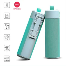 OARIE Bluetooth Speaker with Selfie Stick/Power Bank/Phone Shelf for Out Sports Wireless Speakers 10 Hours Playing Time Soundbox