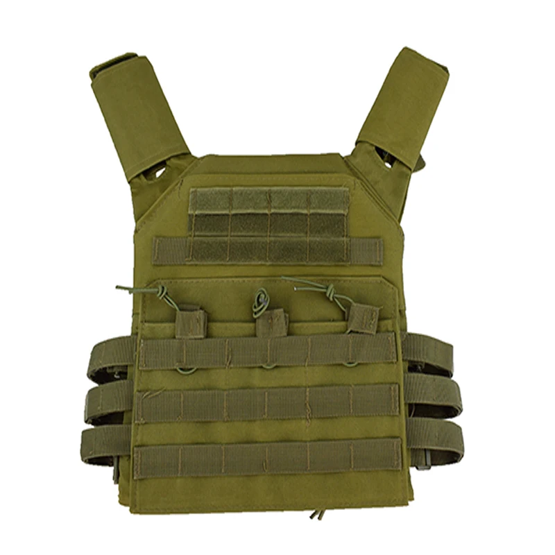 Adjustable Tactical Vest Molle Vest Outdoor Hunting Airsoft Paintball Molle Vest With Chest Protective Plate Carrier Vest