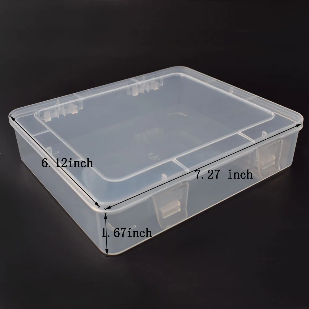 NEWACALOX DIY caja de herramientas electrónicas de piezas de plástico impermeable transparente herramienta caja SMD SMT tornillo contenedores componente caja de almacenamiento