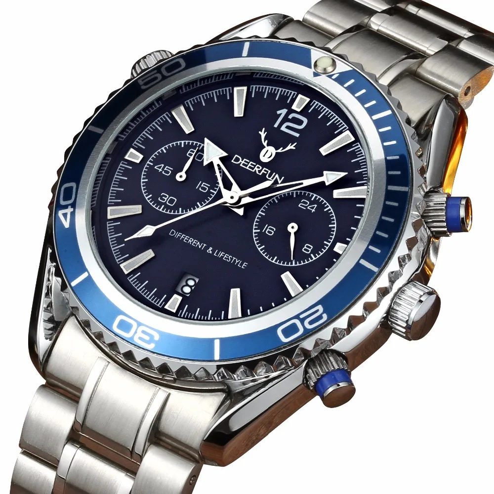 Zegarki meskie бренд класса люкс Rolexable Бизнес повседневные часы мужские