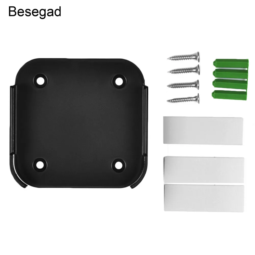Besegad 1 комплект белые пластиковые настенные крепления чехол кронштейн держатель