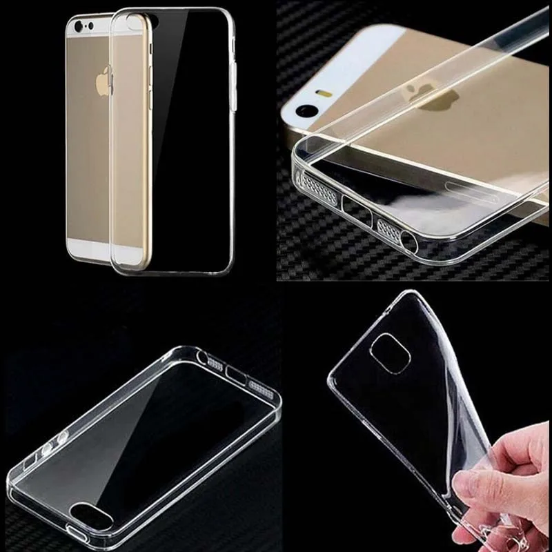 

0.5mm Transparent Clear Mobile Case for IPhone 8 7 5 5S SE 6 6s Plus X XS R MAX Soft TPU Silicone Ultra Thin Phone Case