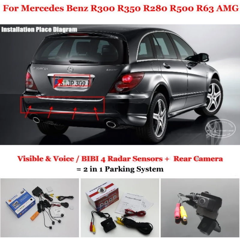 Dla Mercedes Benz R500 R63 Czujnik Parkowania Samochodu Czujniki System Alarmowy Auto Hd Widok Z Tyłu Kamera Cofania|Car Parking|Parking Sensorcar Parking Sensor - Aliexpress