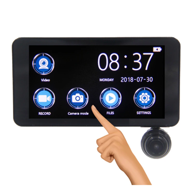 Автомобильный рекордер с 3 линзами, вращение на 360 градусов, передняя и задняя интегрированная двойная камера 1080 p, трёхполосная камера, видеорегистратор для вождения автомобиля dfdf