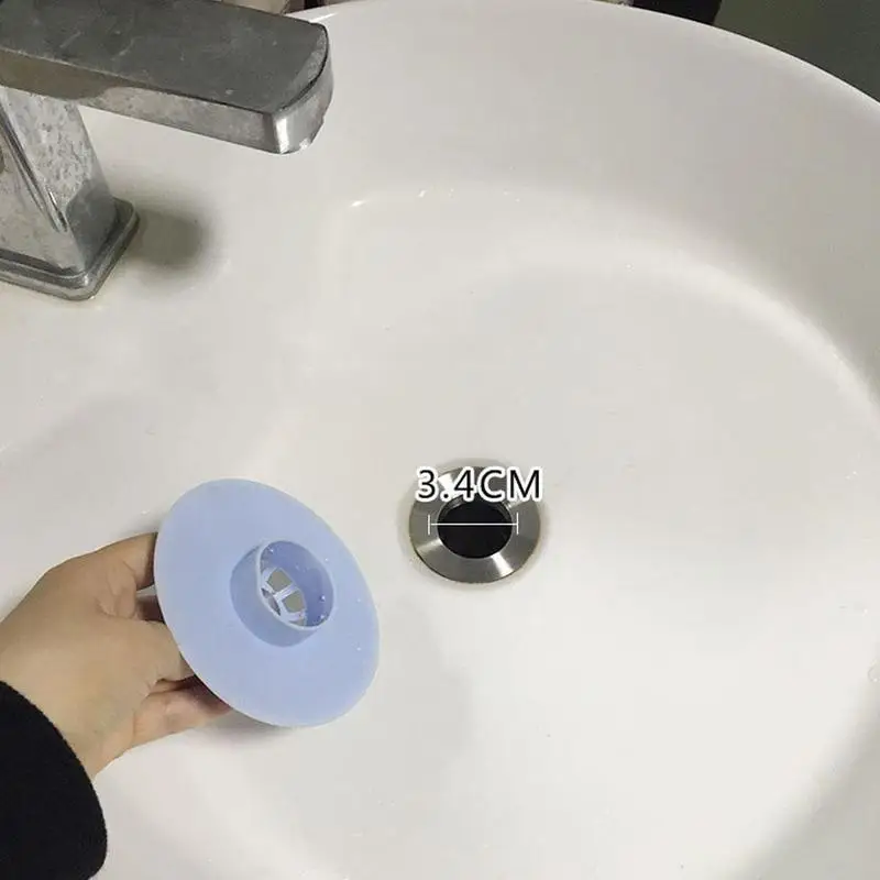 

1pc Silicone Kitchen Sink Strainer Bathroom Accessories Bathtub Plug Shower Filter Floor Drain Basin Hair Catcher Water Stopper