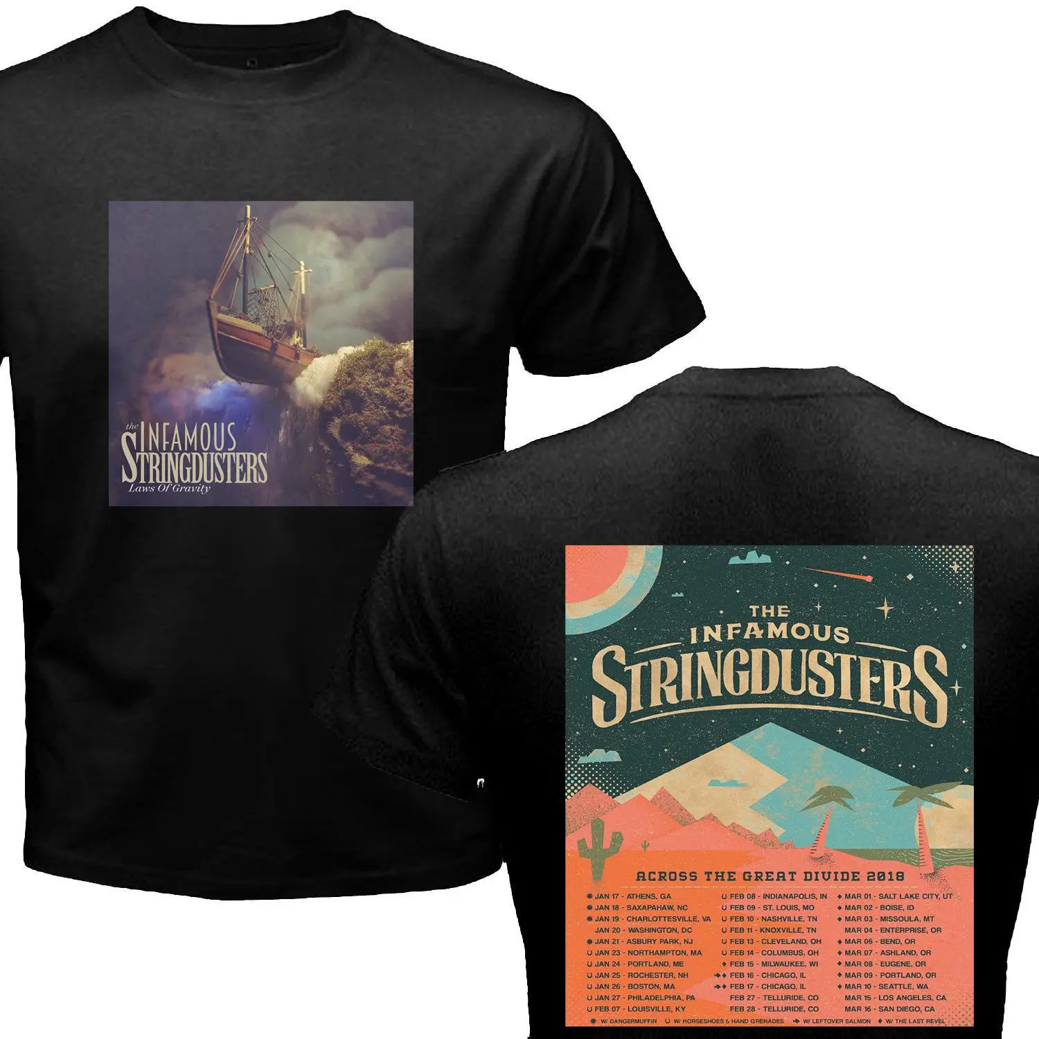 Редкие вещи Limited Infamous stringdusters гастролях 2018 | Мужская одежда