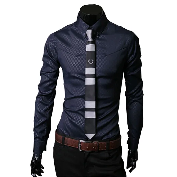 New Arrivals  men shirt camisa social masculina casual slim fit mens dress shirts camisas chemise homme plus size M-3XL