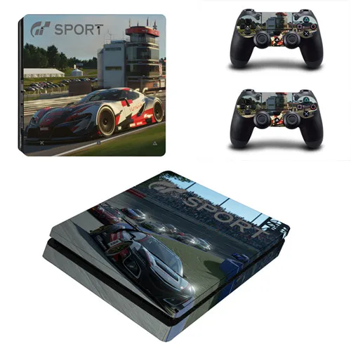 Gran Turismo Sport GT Sport PS4 тонкая наклейка для консоли playstation 4 и контроллера PS4 тонкая виниловая наклейка - Цвет: YSP4S-1686