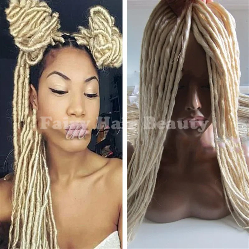 Stocking Wholesale 22inch #613 blonde synthetic dread lock