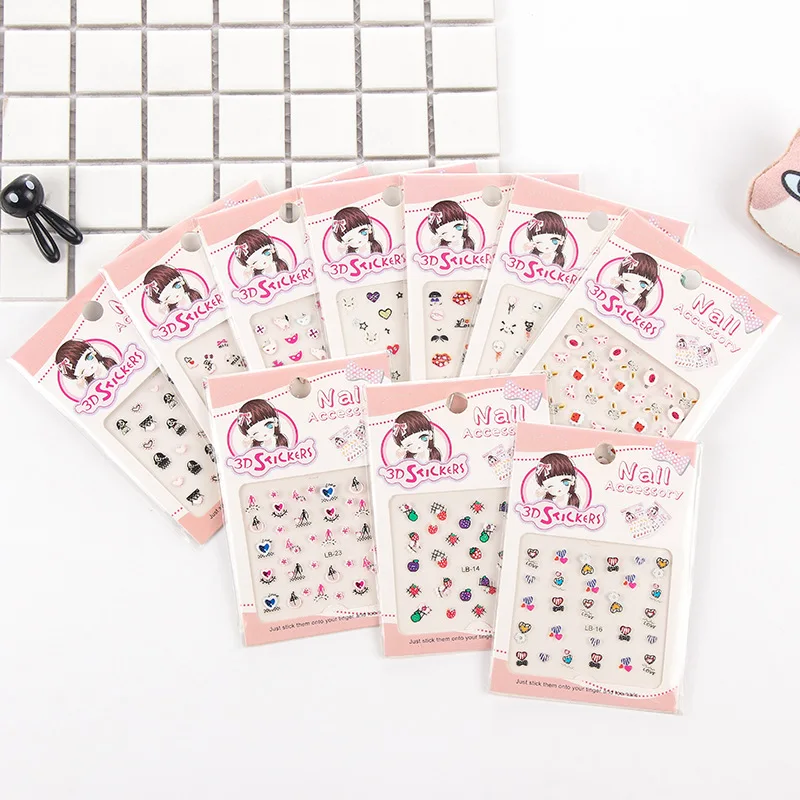 3 Sheets/Set Stationery Sticker hot stamping process Stickers Cute