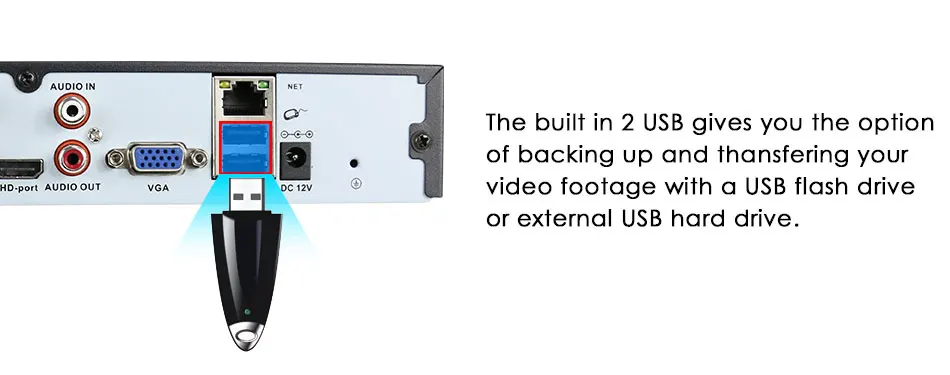 Hiseeu 4CH 8CH 1080 P 5 в 1 DVR видеомагнитофон для AHD аналоговая камера ip-камера P2P NVR cctv система DVR H.264 VGA HDMI