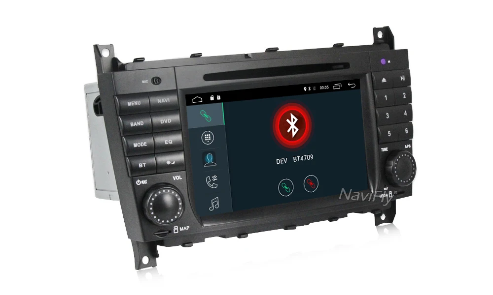 Sale Navifly 7" 2din Android 7.1 Car GPS dvd player for Mercedes/Benz W203 W209 C-Class C180 C200 CLK200 2G RAM canbus WIFI 17