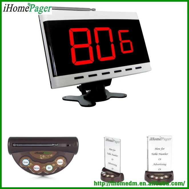 Wireless communication equipment restaurant ordering