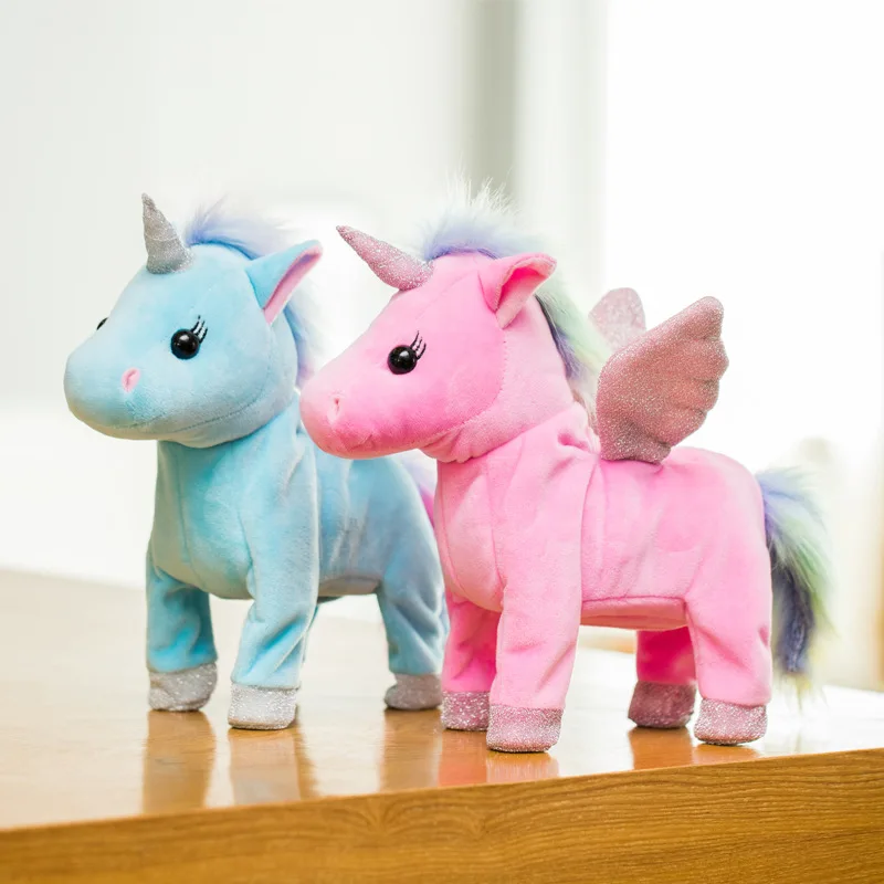 

Robot Unicorn Interactive Unicorn Electronic Toys Plush Pet Unicorn Toy Walk With Music Toys For Children Birthday Gifts