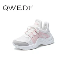 QWEDF/бренд года; женская повседневная обувь из дышащей сетки; вулканизированные женские модные кроссовки; мягкие FootwearsN1-85 для отдыха на шнуровке