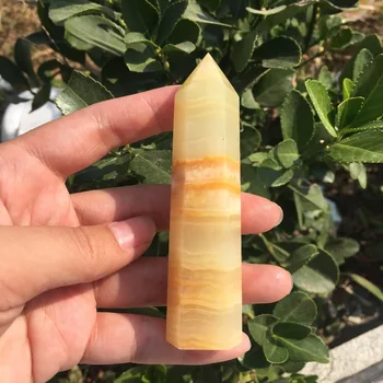 

natural Light green Afghanistan Jade QUARTZ obelisk wand to heal