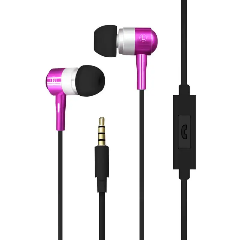 

Metal Subwoofer Mini Earphone Stereo Sound Mobile Music High-Elastic In-Ear Digital Earphone For Mobile Phones And Computers