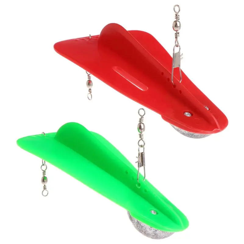 

Diving Board Fishing Trolling Adjustable Artificial Bait Diver Plate Lead Swivel
