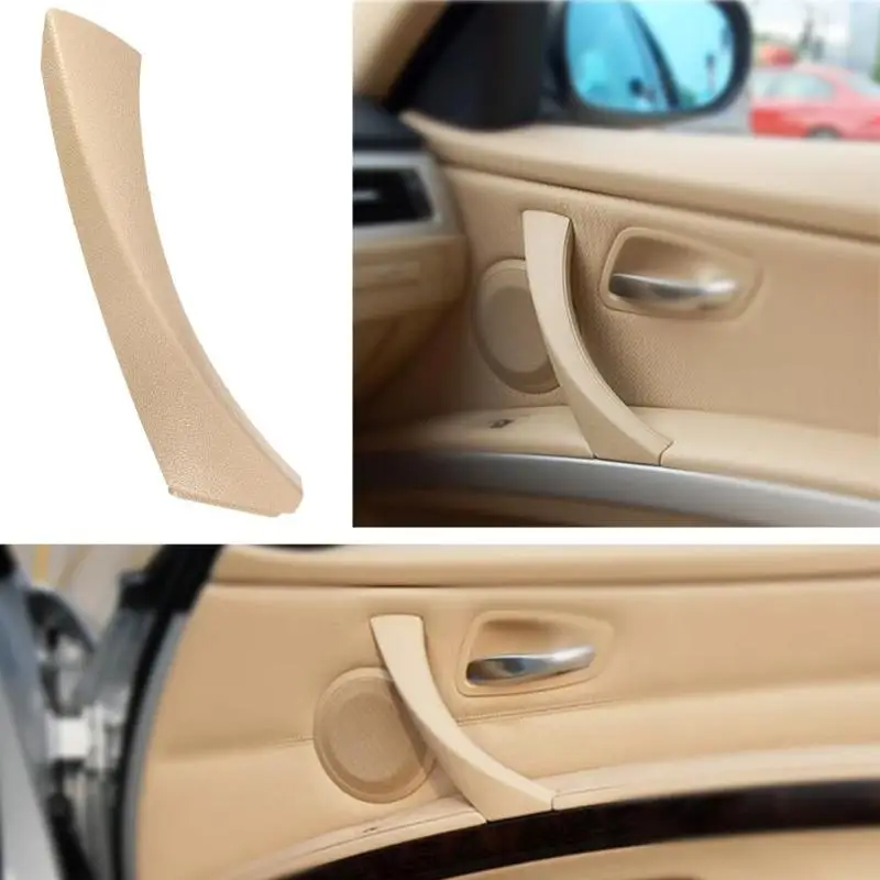 Внутренняя дверная ручка автомобиля правой внутренней двери панелей, ручек тянуть Накладка для BMW E90 E91 3 серии стайлинга автомобилей авто аксессуары