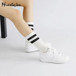 Calcetines Largos Estilo Huaxiafan Estilo Coreano para Niñas de la Escuela Rayas Blanco / Verde / Amarillo Calcetines de Mujer Calcetines de Algodón 2019 Calcetines Largos Estilo Huaxiafan Estilo Coreano para Niñas de la Escuela Rayas Blanco / Verde / Amarillo Calcetines de Mujer Calcetines de Algodón 2019