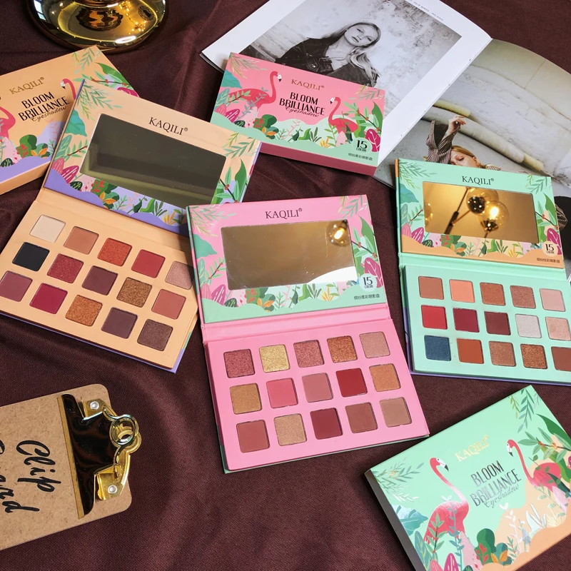 

Fashion 15 Color Eyeshadow Pallete Shimmer Matte Glitter EyeShadow Palette Waterproof Pigment Makeup Eyeshadow Palette Cosmetic