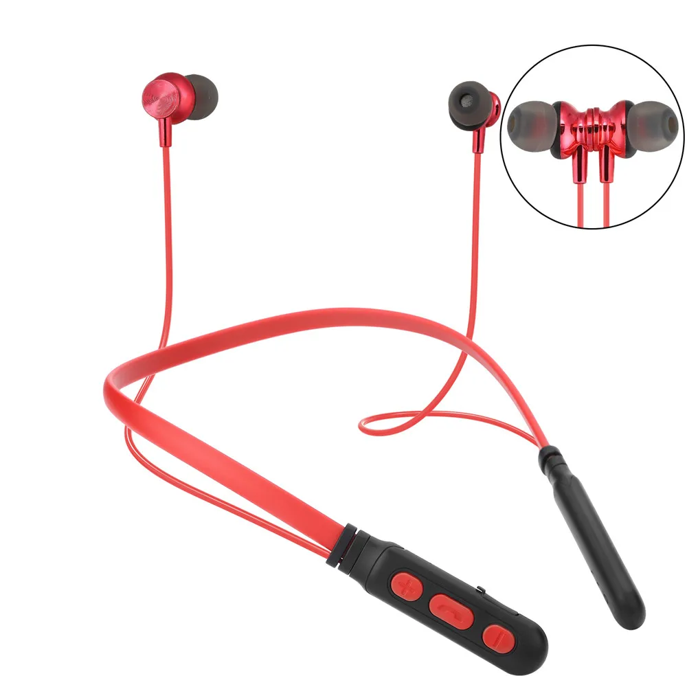 BT M8 Беспроводные наушники спортивные Bluetooth с шейным ободком Магнитная бас