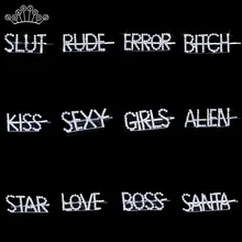 Хрустальные украшения для волос уникальные буквы заколки парики женские Детские Девочки подарок Свадебная вечеринка заколки для волос и Заколки головные уборы