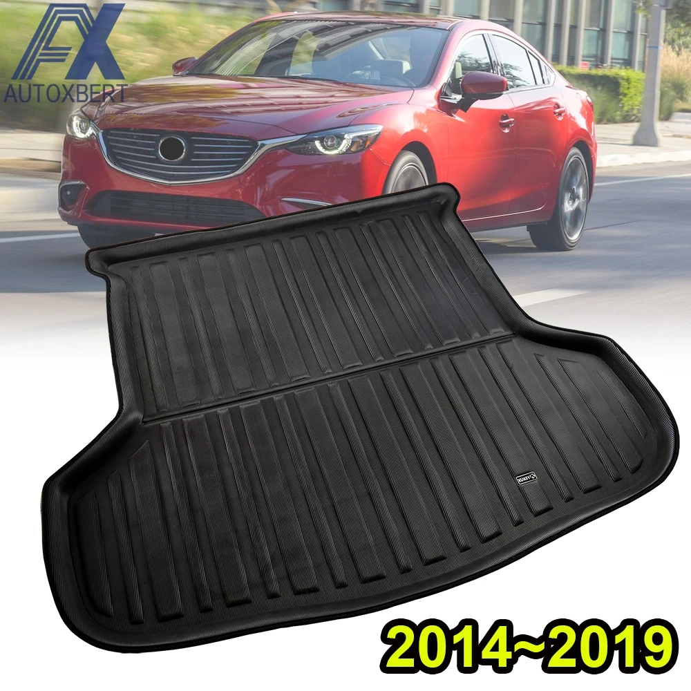 

AX For Mazda 6 Atenza m6 Gj 4-Dr Sedan Boot Mat Rear Trunk Liner Cargo Floor Tray Carpet Protector 2014 2015 2016 2017 2018 2019